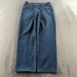 Vintage 90s Club Monaco Jeans 32 (Fits 30x29) Blue Straight Leg Wide Canada Y2K